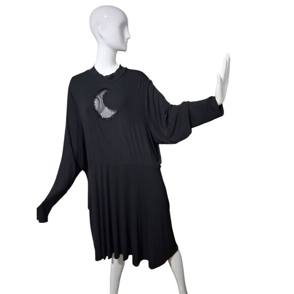 Hot Topic Celestial Moon Womens size 5X Ribbed Whimsigoth Witchy Fairygoth Dress - Picture 2 of 10
